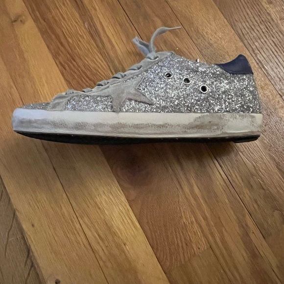 Silver Glitter Golden Goose Supertar - Picture 4 of 8